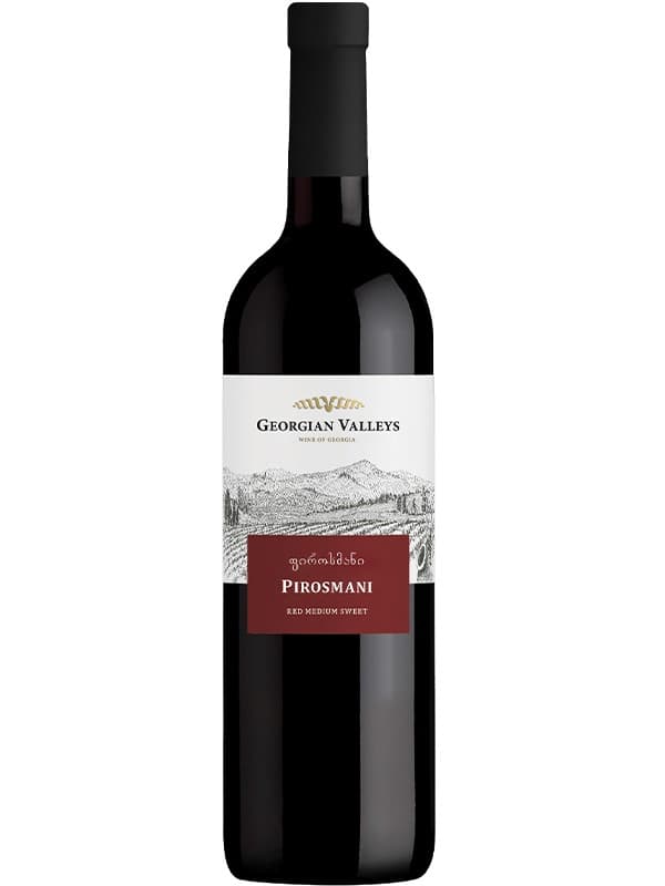 Вино "Піросмані", Медіум Світ Ред / "Pirosmani", Medium Sweet Red, Georgian Valleys, червоне напівсолодке 0.75л