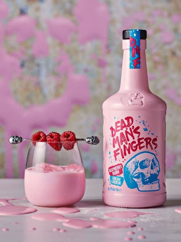 Лікер на основі рому Дед Менс Фінгерс (ДМФ), Малина & Крем / Dead Man’s Fingers (DMF), Raspberry Rum Cream Liqueur, 15%, 0.7л