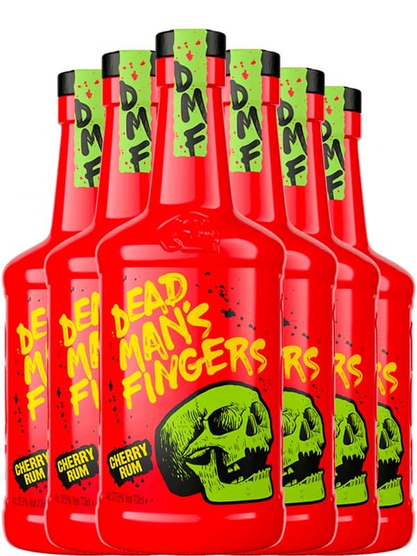 Набір рома Дед Менс Фінгерс, Вишня / Dead Man's Fingers (DMF), Cherry, 37.5%, 6*0.7л