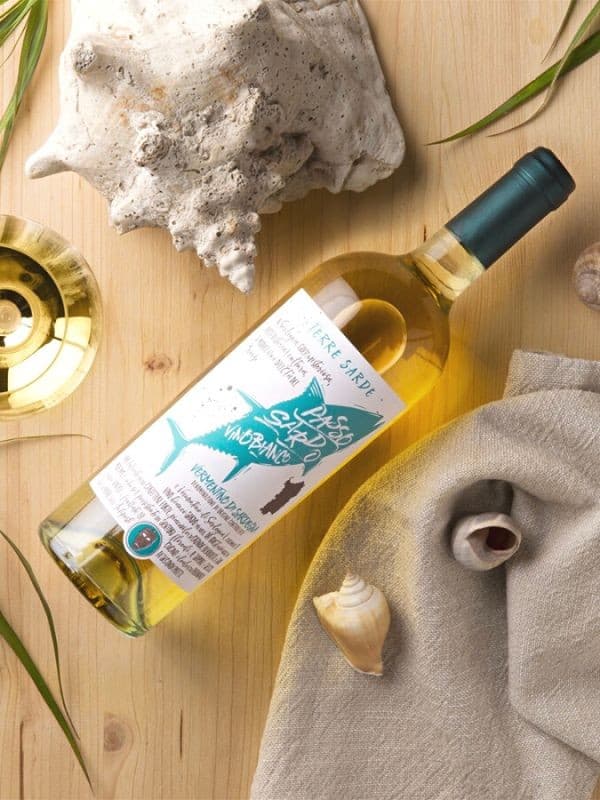 Вино "Пассо Сардо" Верментіно ді Сардинія / "Passo Sardo" Vermentino di Sardegna, біле сухе 0.75л
