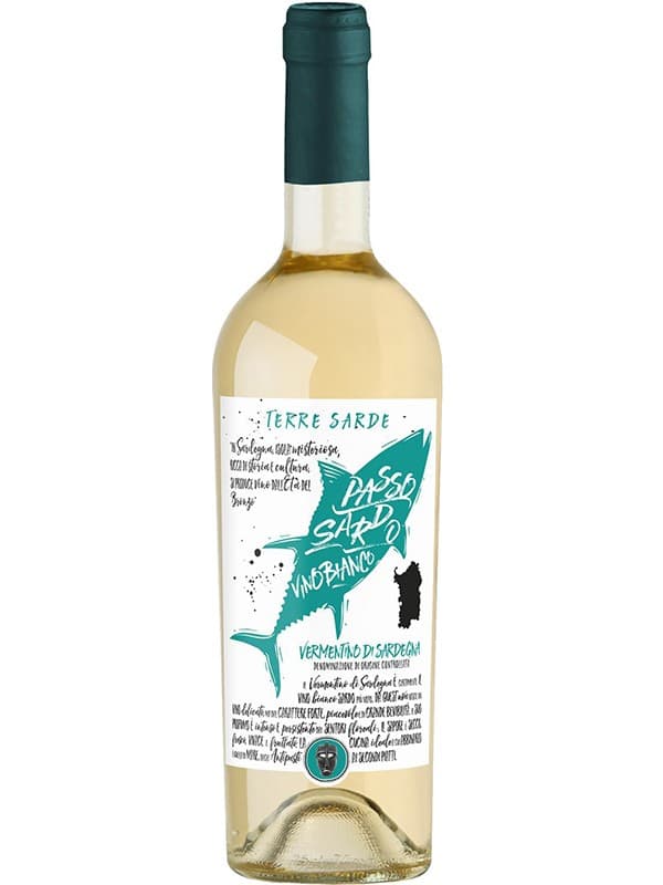 Вино "Пассо Сардо" Верментіно ді Сардинія / "Passo Sardo" Vermentino di Sardegna, біле сухе 0.75л