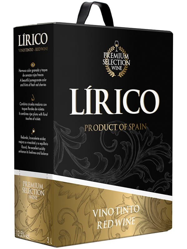 Вино Ліріко Тінто / Lirico Tinto, Vincente Gandia, червоне сухе 3л