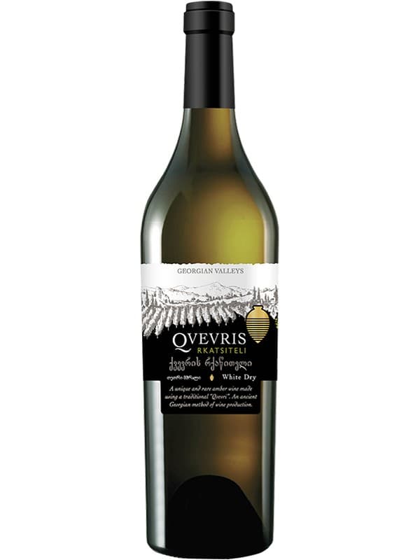 Вино Ркацителі Квері, Драй Амбер / Rkatsiteli Qvevri, Dry Amber, Georgian Valleys, бурштинове сухе 0.75