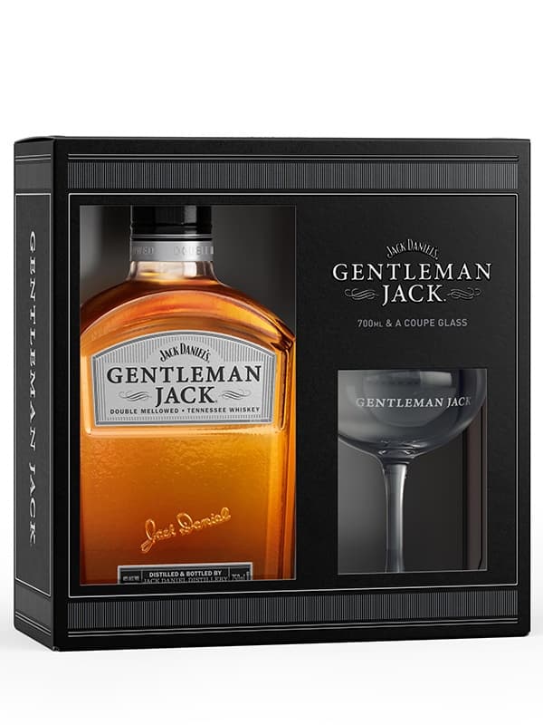 Віскі Джентельмен, Джек Деніелс / Gentleman, Jack Daniel's, 40%, 0.7л + келих