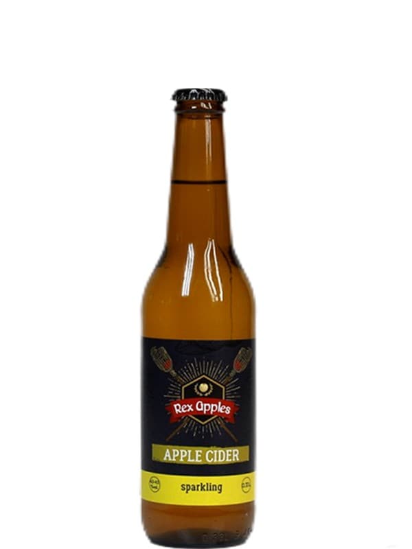 Сидр ігристий Яблучний, Натурал / Apple Natural Sparkling Cider, Rex Apples, брют 4-4.5% 0.33л