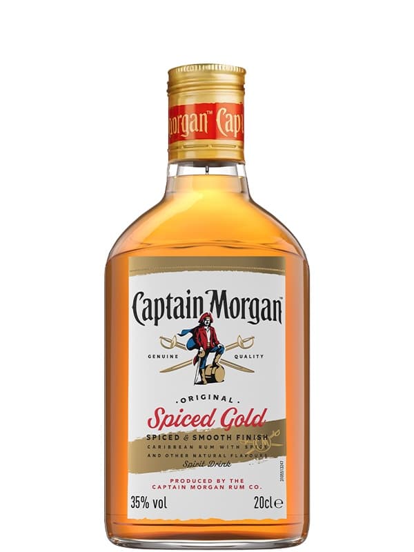 Ромовий напій Капітан Морган, Спайсед Голд / Captain Morgan, Spiced Gold, 2 роки, 35%, 0.2л