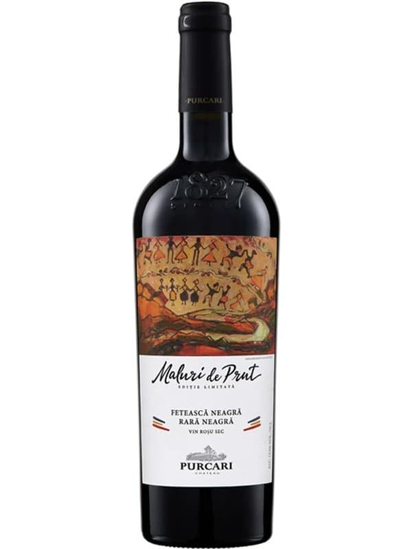 Вино Малурі де Прут, Фетяска Нягра та Рара Неагра / Maluri de Prut, Feteasca Neagra&Rara Neagra, Purcari, червоне сухе 0.75л