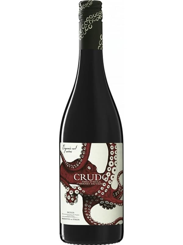 Вино Крудо Неро д’Авола, Каберне Органік / Crudo Nero d'Avola, Cabernet Organic, червоне сухе 0.75л