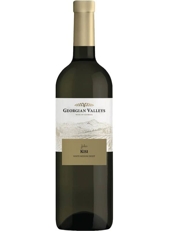 Вино Кісі, Медіум Світ Вайт / Kisi, Medium Sweet White, Georgian Valleys, біле напівсолодке 0.75л