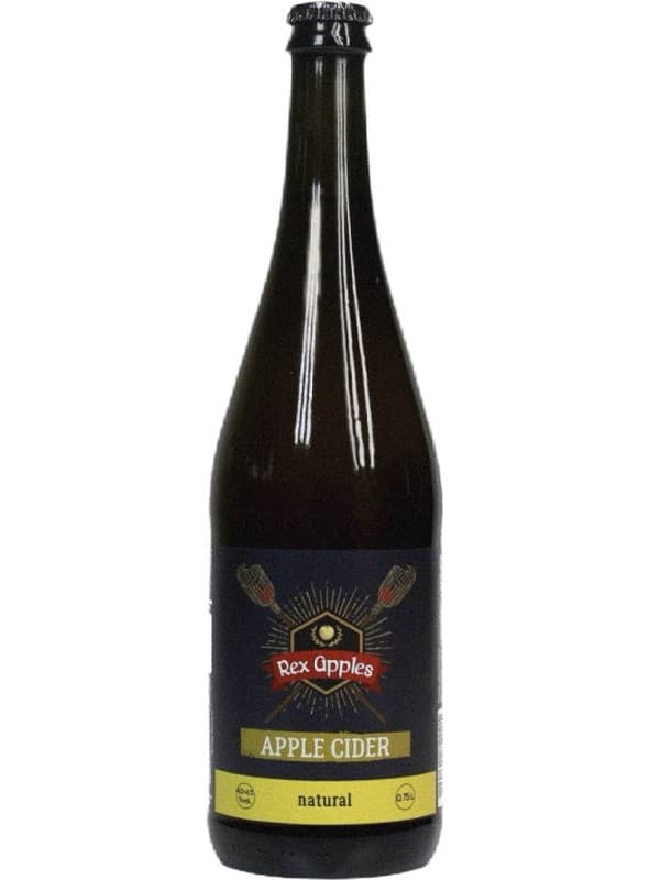 Сидр Яблучний, Натурал / Apple Natural Cider, Rex Apples, брют 4-4.5% 0.75л