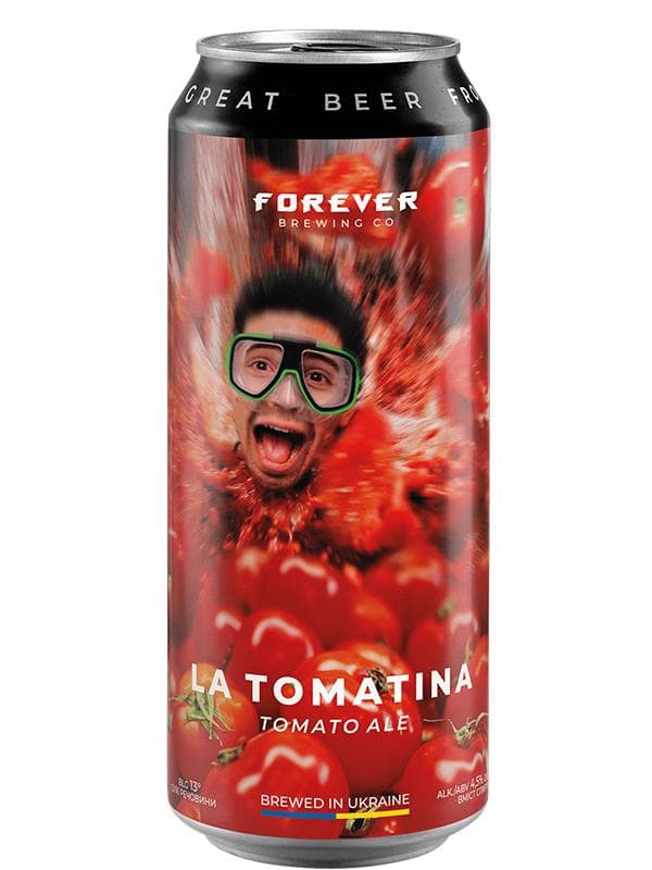 Пиво Ла Томантіна, Форевер / La Tomatina, Forever, Volynski Browar, з/б, 4.5%, 0.5л