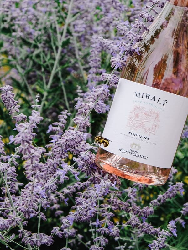 Вино Міралі Розе, Тоскана / Miraly Rose, Toscana, Tenuta Montecchiesi, рожеве сухе 0.75л