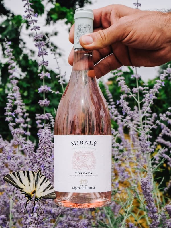 Вино Міралі Розе, Тоскана / Miraly Rose, Toscana, Tenuta Montecchiesi, рожеве сухе 0.75л