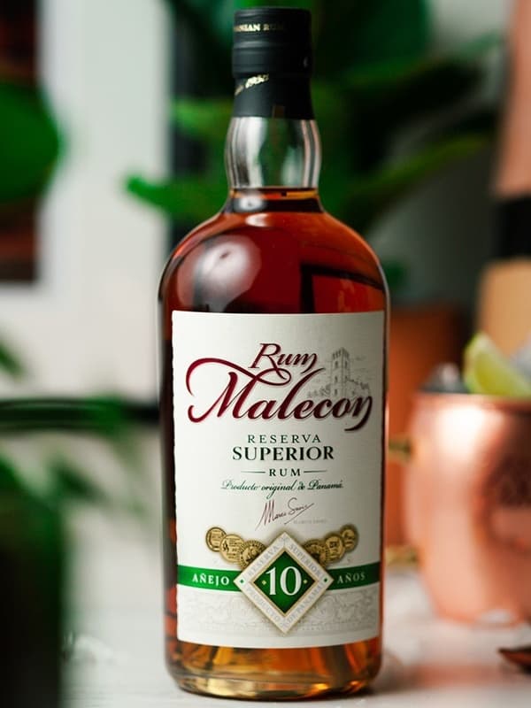 Ром Резерва Суперьор, Малекон / Reserva Superior, Malecon, 10 років, 40%, 0.7л, в подарунковій коробці + 2 келиха