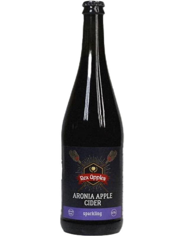 Сидр ігристий Яблуко-Аронія / Apple-Aronia Cider, Rex Apples, сухий 4-4.5% 0.75л