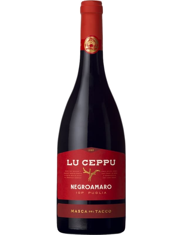 Вино "Лу Чепу" Негроамаро / "Lu Ceppu" Negroamaro, Poggio le Volpi, червоне напівсухе 0.75л