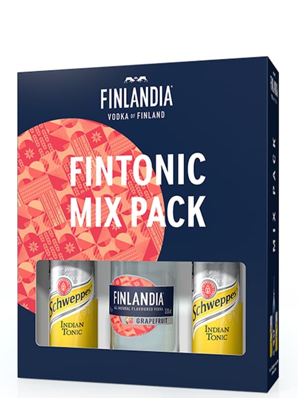 Набір Горілка Грейпфрут, Фінляндія / Grapefruit, Finlandia, 37.5%, 0.5 л + Тонік Швепс / Tonic Schweppes, 2*0.25л