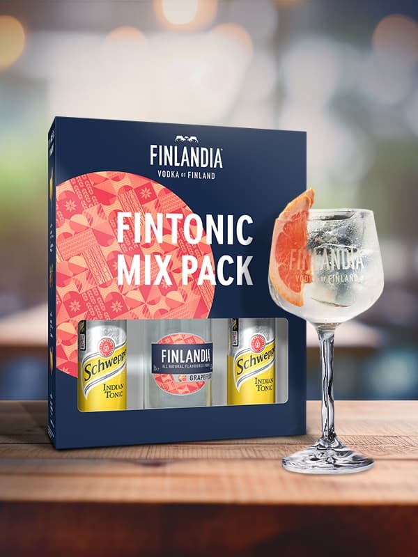 Набір Горілка Грейпфрут, Фінляндія / Grapefruit, Finlandia, 37.5%, 0.5 л + Тонік Швепс / Tonic Schweppes, 2*0.25л