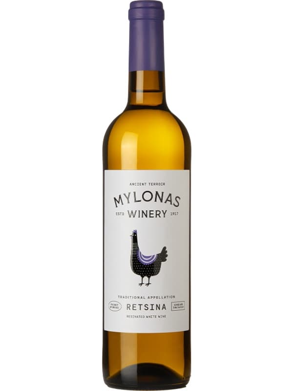 Вино Рецина / Retsina, Mylonas Winery, біле сухе 0.75л