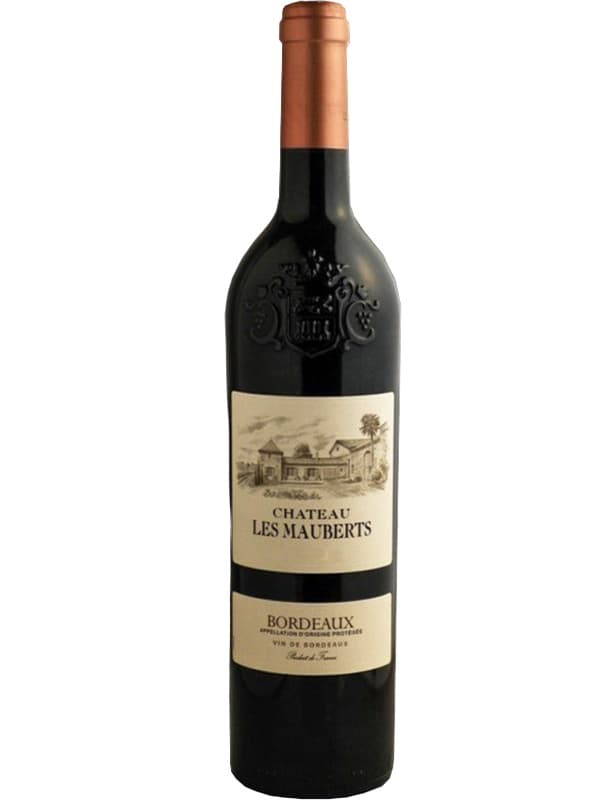 Вино Шато Ле Мобер, Бордо / Chateau Les Mauberts, Bordeaux, червоне сухе 0.75л