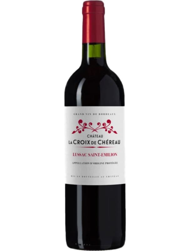 Вино Шато Ла Круа де Шеро, Люссак Сент-Емільйон / Chateau La Croix de Chereau, Lussac Saint-Emilion, червоне сухе 0.75л