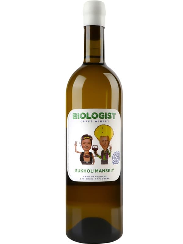 Вино Сухолиманський / Sukholimanskiy, Biologist, біле сухе 0.75л