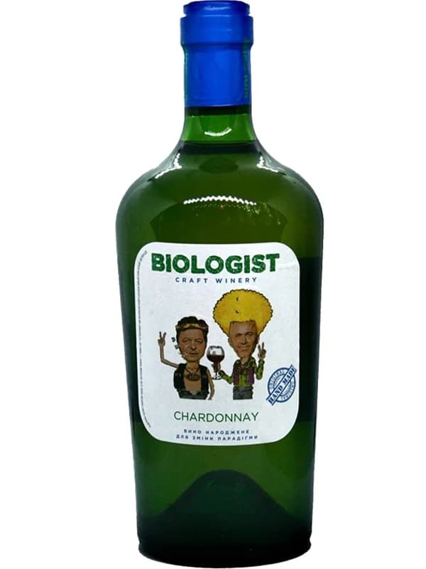 Вино Шардоне / Chardonnay, Biologist, біле сухе 0.75л