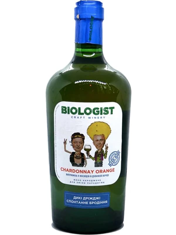Вино Шардоне, Оранж / Chardonnay, Orange, Biologist, бурштинове сухе 0.75л