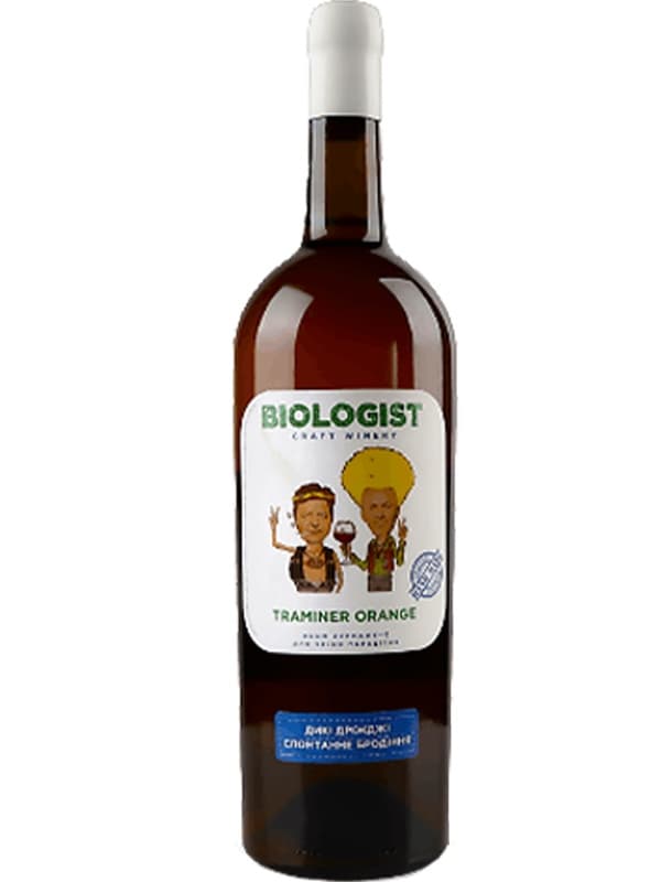 Вино Трамінер Оранж / Traminer Orange, Biologist, бурштинове сухе 0.75л