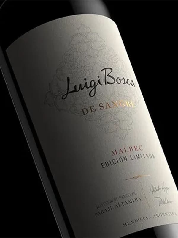 Вино "Де Сангре", Мальбек Едісьйон Лімітада / "De Sangre", Malbec Edicion Limitada, Luigi Bosca, червоне сухе 0.75л