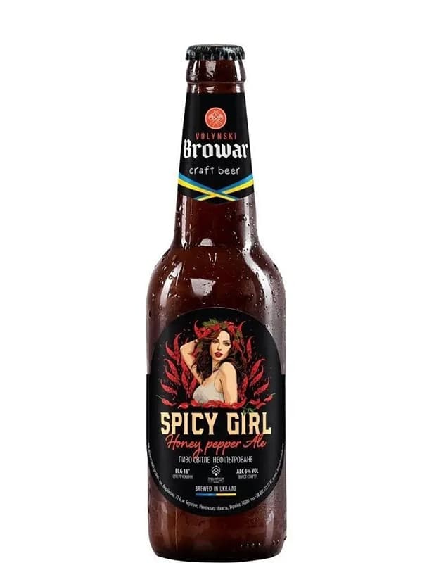 Пиво Спайс Герл, Волинський Бровар / Spicy Girl, Volynski Browar, 6%, 0.35л