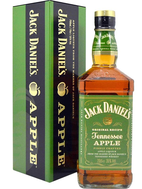 Віскі-лікер Джек Деніелс, Теннессі Еппл / Jack Daniel's, Tennessee Apple, 35%, 0.7л, в подарунковій коробці