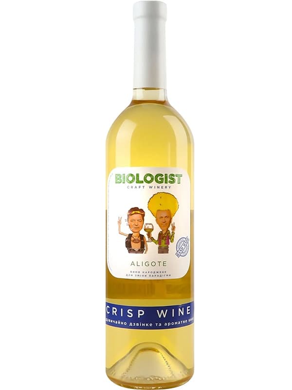 Вино Аліготе Крісп / Aligote Crisp, Biologist, біле сухе 0.75л