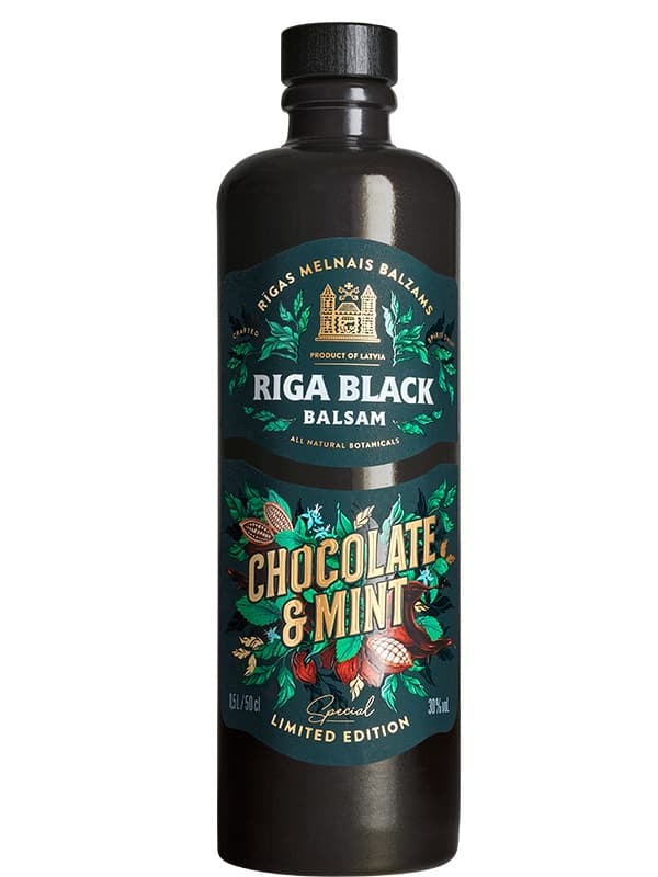 Біттер Ризький Чорний Бальзам, Шоколад & М'ята / Riga Black Balsam, Chocolate & Mint, 30%, 0.5л