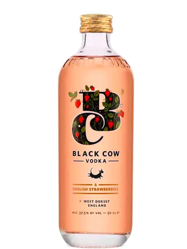 Горілка Блек Кау, Інгліш Строуберрі / Black Cow, English Strawberries, 37.5%, 0.5л