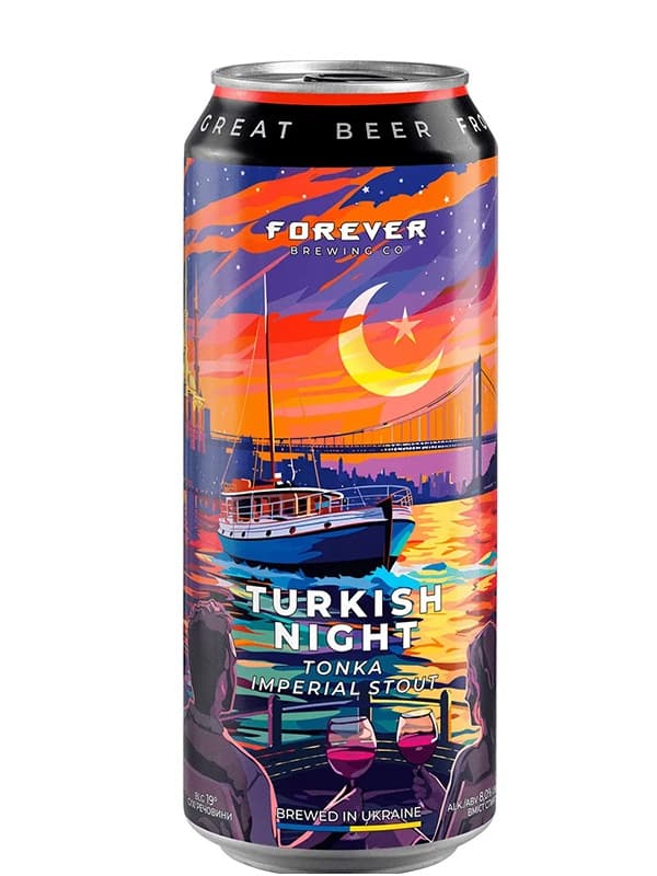 Пиво Туркіш Найт, Форевер / Turkish Night, Forever, Volynski Browar, ж/б, 7%, 0.5л