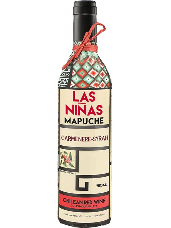 Вино Лас Ніньяс, Мапуче, Карменер-Сіра / Las Ninas, Mapuche, Carmenere-Syrah, червоне сухе 0.75л