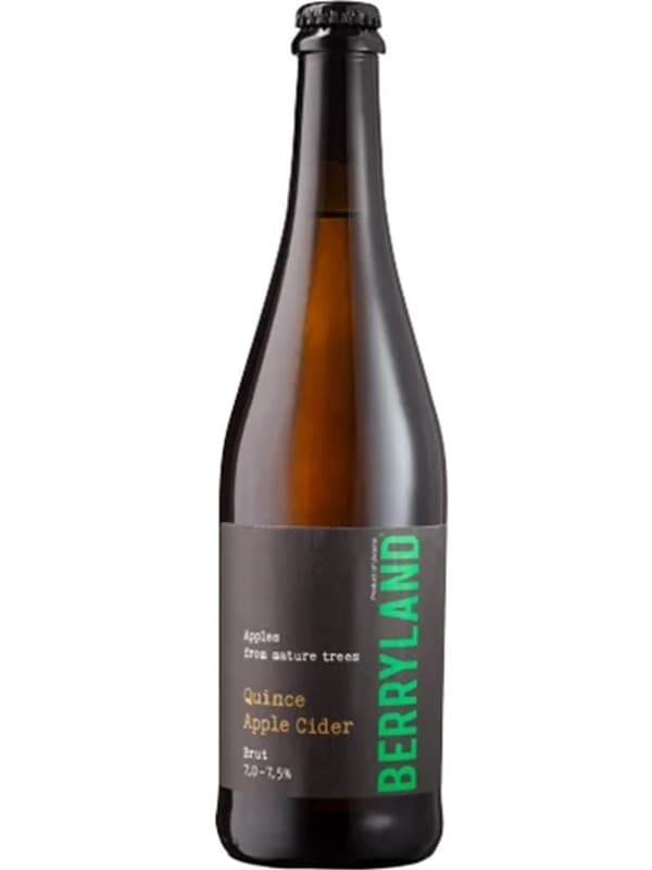 Сидр ігристий Яблучний з айвою / Quince Apple Cider, Berryland, брют 7-7.5% 0.75л