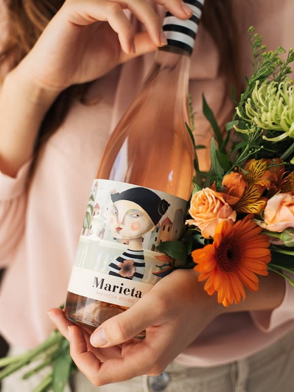 Вино Марієта, Менсія Розе / Marieta, Mencia Rose, Martin Codax, рожеве напівсухе 0.75л