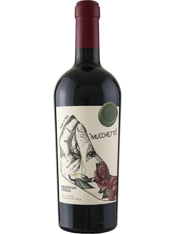 Вино Примітиво Мукетто / Primitivo Mucchietto, Pasqua, червоне сухе 0.75л