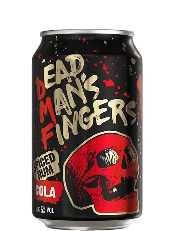 Напій слабоалкогольний Ром Дед Менс Фінгерс (ДМФ), Спайсед & Кола / Dead Man's Fingers (DMF), Spiced & Cola, з/б, 5%, 0.33л