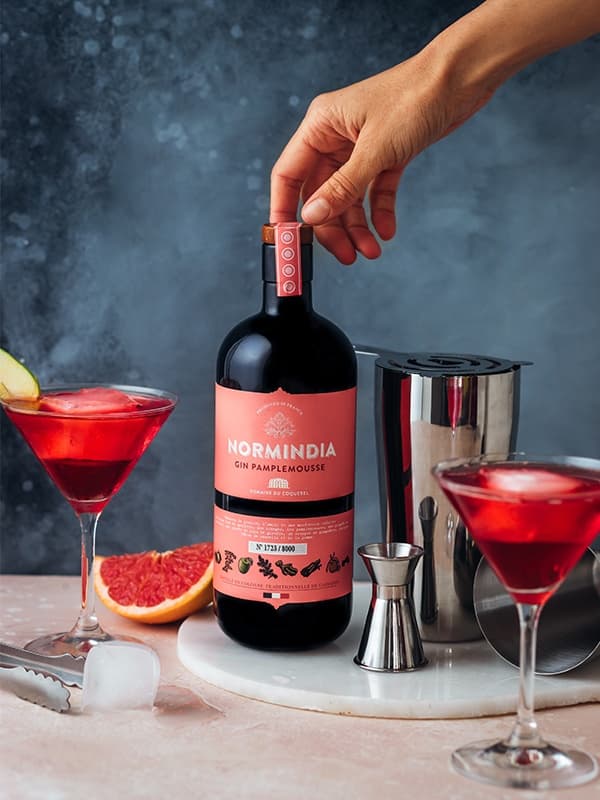 Джин Норміндіа, Грейпфрут / Normindia, Grapefruit, Coquerel, 41.4%, 0.7л