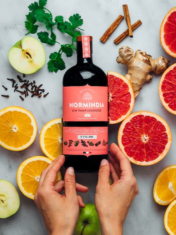 Джин Норміндіа, Грейпфрут / Normindia, Grapefruit, Coquerel, 41.4%, 0.7л