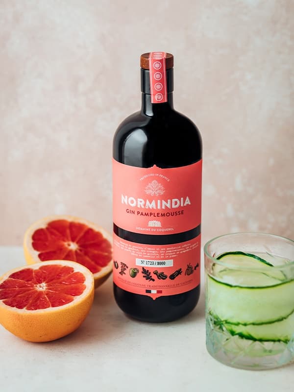 Джин Норміндіа, Грейпфрут / Normindia, Grapefruit, Coquerel, 41.4%, 0.7л
