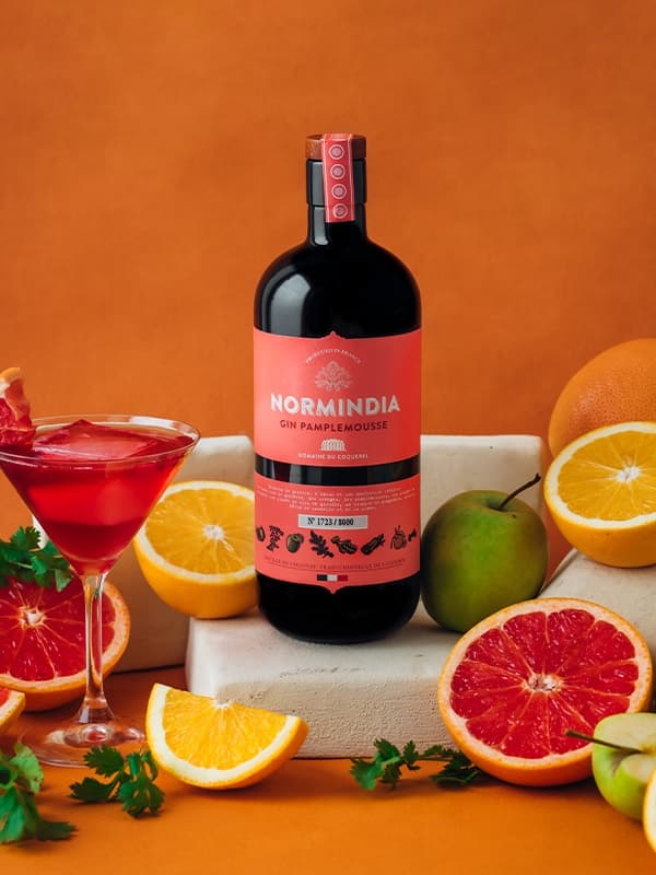 Джин Норміндіа, Грейпфрут / Normindia, Grapefruit, Coquerel, 41.4%, 0.7л