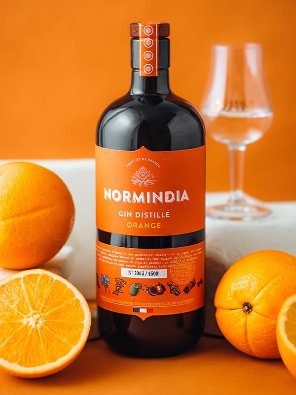 Джин Норміндіа, Апельсин / Normindia, Orange, Coquerel, 41.4%, 0.7л