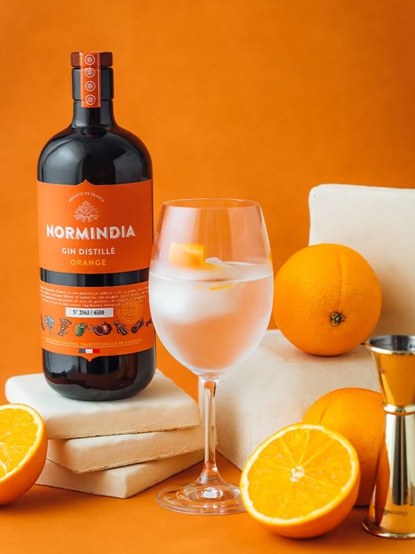 Джин Норміндіа, Апельсин / Normindia, Orange, Coquerel, 41.4%, 0.7л
