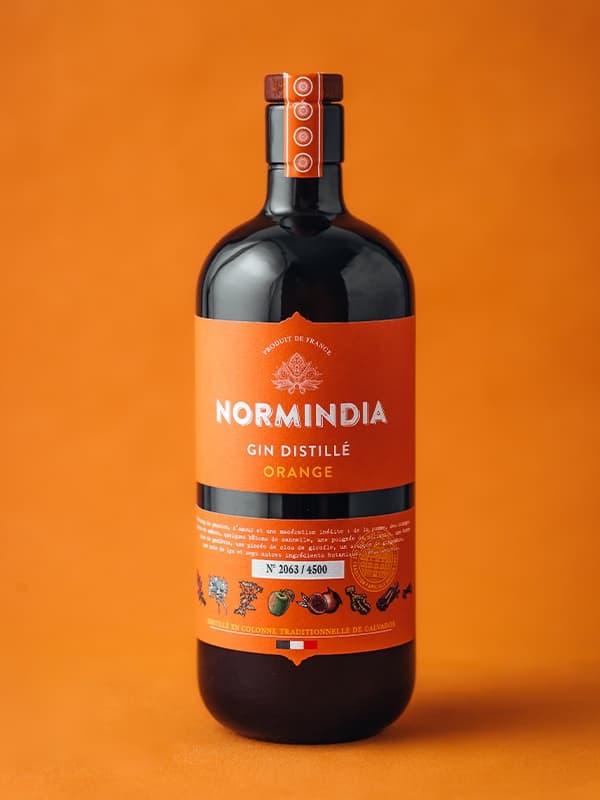 Джин Норміндіа, Апельсин / Normindia, Orange, Coquerel, 41.4%, 0.7л