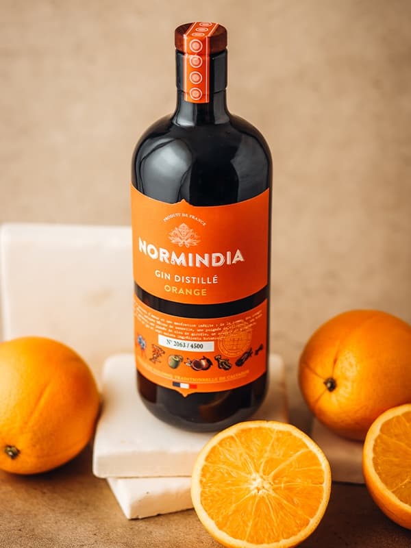 Джин Норміндіа, Апельсин / Normindia, Orange, Coquerel, 41.4%, 0.7л