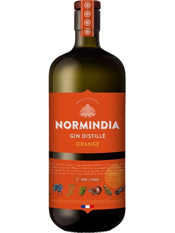 Джин Норміндіа, Апельсин / Normindia, Orange, Coquerel, 41.4%, 0.7л